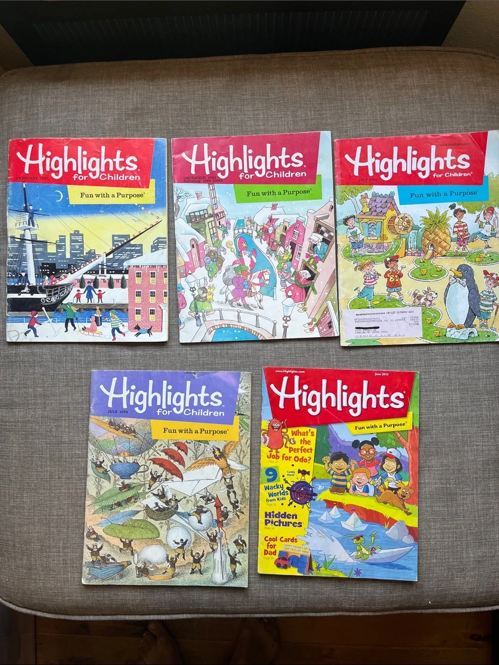 17 Issues Highlights and High Five Children’s  Magazines Dentist Dr. Office